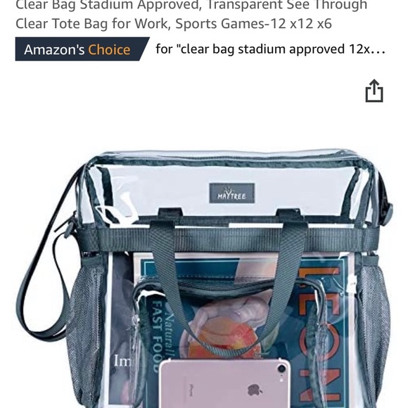 Maytree clear stadium/lunch bag - Picture 6 of 7